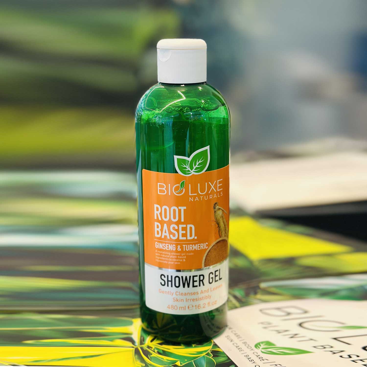 root based shower gel